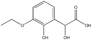 2-(3-Ethoxy-2-hydroxyphenyl)-2-hydroxyacetic acid Struktur