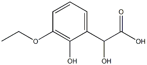 2-(3-Ethoxy-2-hydroxyphenyl)-2-hydroxyacetic acid Structure