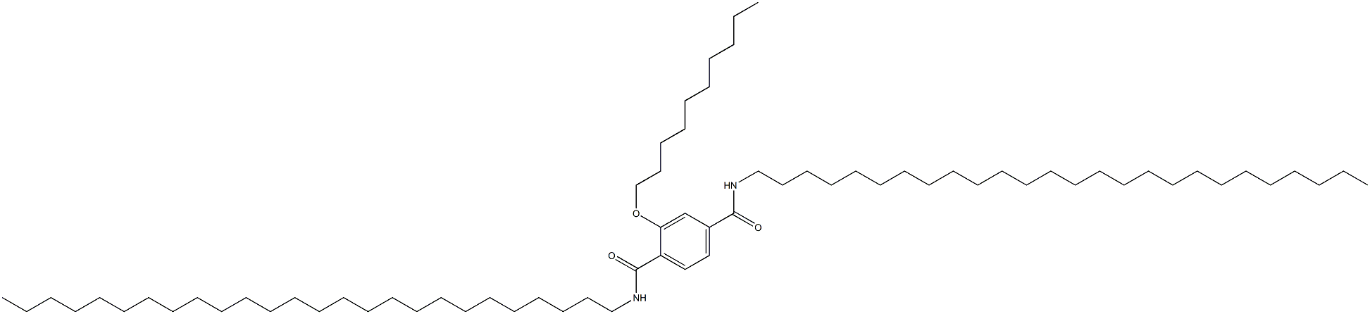 2-(Decyloxy)-N,N'-dihexacosylterephthalamide Struktur