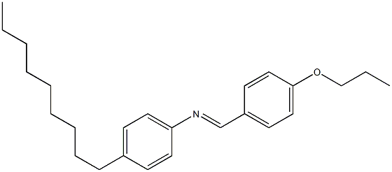 N-(4-Propoxybenzylidene)-4-nonylaniline Structure