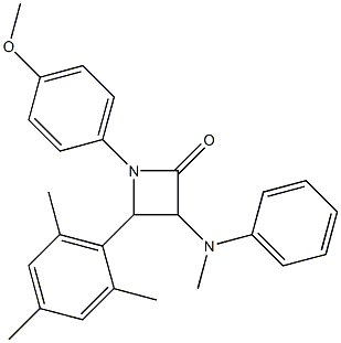 1-(4-Methoxyphenyl)-3-(methylphenylamino)-4-(2,4,6-trimethylphenyl)azetidin-2-one