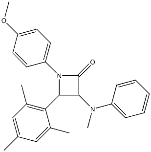  1-(4-Methoxyphenyl)-3-(methylphenylamino)-4-(2,4,6-trimethylphenyl)azetidin-2-one