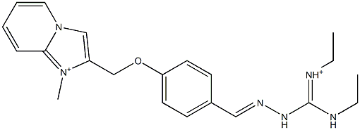 1-Methyl-2-[4-[2-[ethyliminio(ethylamino)methyl]hydrazonomethyl]phenoxymethyl]imidazo[1,2-a]pyridin-1-ium