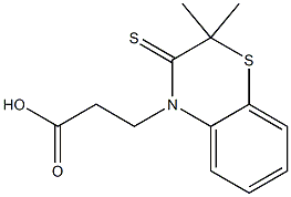  2,3-Dihydro-2,2-dimethyl-3-thioxo-4H-1,4-benzothiazine-4-propionic acid