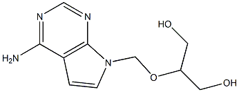 4-Amino-7-(2-hydroxy-1-hydroxymethylethoxymethyl)-7H-pyrrolo[2,3-d]pyrimidine