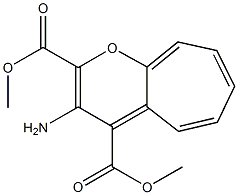 3-Aminocyclohepta[b]pyran-2,4-dicarboxylic acid dimethyl ester,,结构式