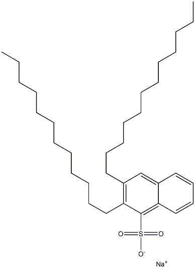 2,3-Didodecyl-1-naphthalenesulfonic acid sodium salt,,结构式