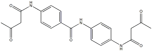 N-[4-(1,3-Dioxobutylamino)phenyl]-4-(1,3-dioxobutylamino)benzamide 结构式