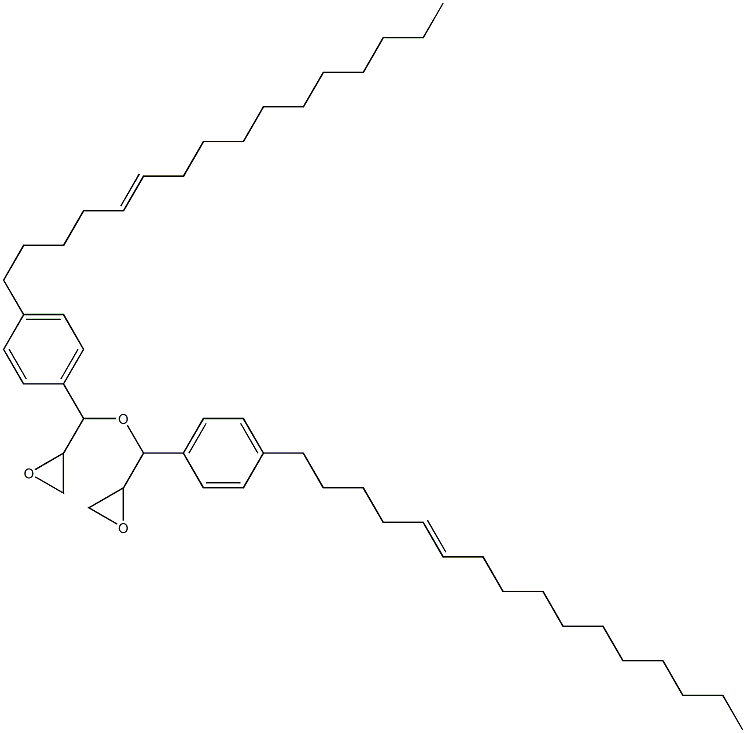 4-(5-ヘキサデセニル)フェニルグリシジルエーテル 化学構造式
