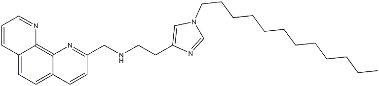 2-[[2-(1-Dodecyl-1H-imidazol-4-yl)ethylamino]methyl]-1,10-phenanthroline Structure