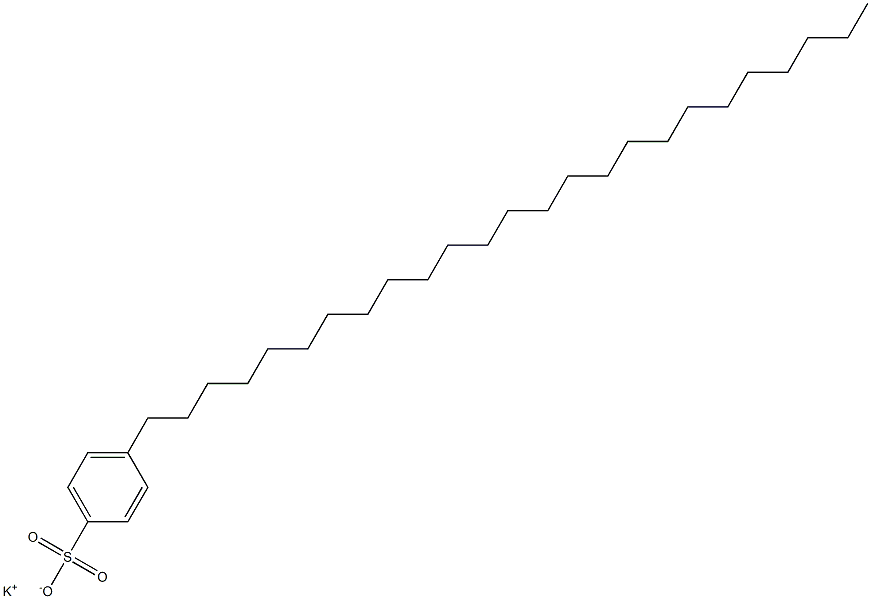 4-Pentacosylbenzenesulfonic acid potassium salt Structure