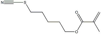 Methacrylic acid 5-thiocyanatopentyl ester 结构式