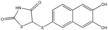 5-(6,7-Dihydroxy-2-naphthalenylthio)thiazolidine-2,4-dione