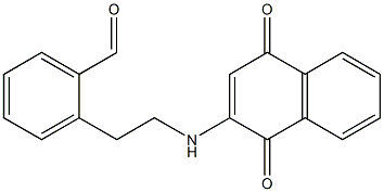 2-[2-[(1,4-Dihydro-1,4-dioxonaphthalen)-2-ylamino]ethyl]benzaldehyde