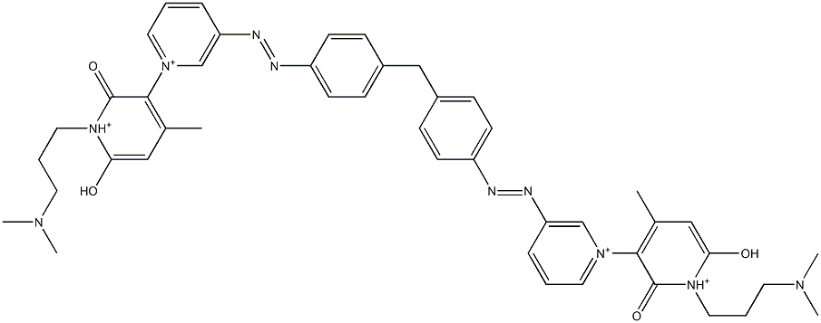 5',5'''-[Methylenebis(4,1-phenyleneazo)]bis[1'-[3-(dimethylamino)propyl]-1',2'-dihydro-6'-hydroxy-4'-methyl-2'-oxo-1,3'-bipyridinium]