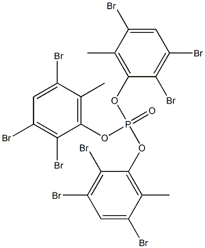 Phosphoric acid tris(2,3,5-tribromo-6-methylphenyl) ester Structure