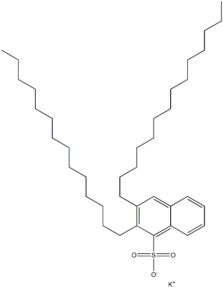 2,3-Ditetradecyl-1-naphthalenesulfonic acid potassium salt Structure