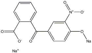  o-(3-Nitro-4-sodiooxybenzoyl)benzoic acid sodium salt