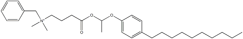  N,N-Dimethyl-N-benzyl-N-[3-[[1-(4-decylphenyloxy)ethyl]oxycarbonyl]propyl]aminium