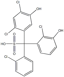  (2-Chlorophenyl)(2-chloro-3-hydroxyphenyl)(2,4-dichloro-5-hydroxyphenyl)methanesulfonic acid