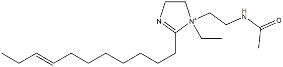 1-[2-(Acetylamino)ethyl]-1-ethyl-2-(8-undecenyl)-2-imidazoline-1-ium,,结构式