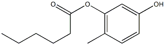 Hexanoic acid 3-hydroxy-6-methylphenyl ester 结构式