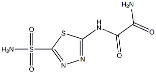 N-(5-Sulfamoyl-1,3,4-thiadiazol-2-yl)oxamide Struktur