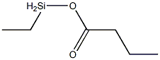 Butyric acid ethylsilyl ester Struktur