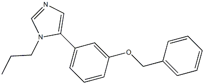 1-Propyl-5-(3-benzyloxyphenyl)-1H-imidazole Structure