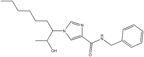 N-Benzyl-1-[1-(1-hydroxyethyl)heptyl]-1H-imidazole-4-carboxamide,,结构式