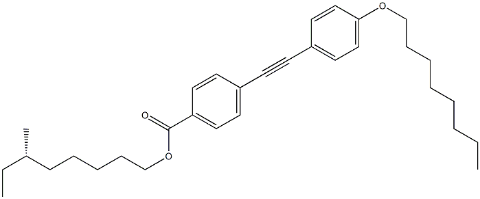 4-[(4-Octyloxyphenyl)ethynyl]benzoic acid (S)-6-methyloctyl ester Structure