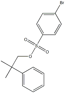 4-Bromobenzenesulfonic acid 2-methyl-2-(phenyl)propyl ester,,结构式