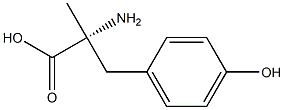 (R)-2-Amino-3-(4-hydroxyphenyl)-2-methylpropionic acid 结构式