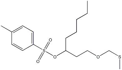 4-Methylbenzenesulfonic acid 1-[2-(methylthiomethoxy)ethyl]hexyl ester,,结构式