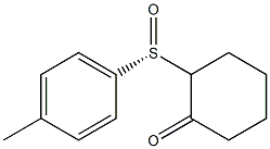 (R)-2-(p-Tolylsulfinyl)cyclohexanone Structure