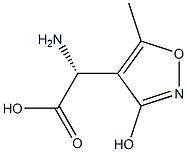 (2R)-2-Amino-2-(3-hydroxy-5-methylisoxazol-4-yl)acetic acid 结构式