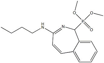 [3-(Butylamino)-1H-2-benzazepin-1-yl]phosphonic acid dimethyl ester,,结构式