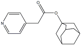 Pyridine-4-acetic acid 1-adamantyl ester Structure