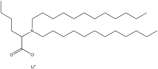 2-(Didodecylamino)hexanoic acid lithium salt,,结构式