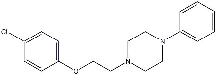 1-[2-(4-Chlorophenoxy)ethyl]-4-phenylpiperazine Structure