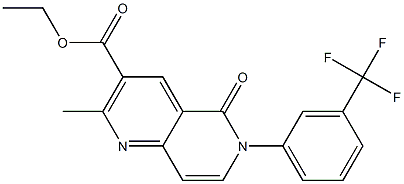 6-(3-(Trifluoromethyl)phenyl)-2-methyl-5-oxo-5,6-dihydro-1,6-naphthyridine-3-carboxylic acid ethyl ester|