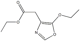 5-エトキシ-4-エトキシカルボニルメチルオキサゾール 化学構造式