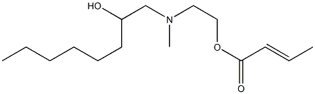 (E)-2-Butenoic acid 2-[N-(2-hydroxyoctyl)-N-methylamino]ethyl ester 结构式