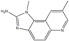 2-アミノ-1,8-ジメチル-1H-イミダゾ[4,5-f]キノリン 化学構造式