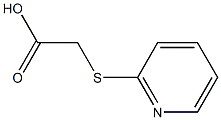 (2-ピリジルチオ)酢酸 化学構造式