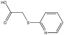 S-(2-Pyridinyl)thioglycollic acid Structure