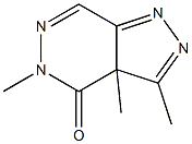 3,3a,5-Trimethyl-3aH-pyrazolo[3,4-d]pyridazin-4(5H)-one 结构式