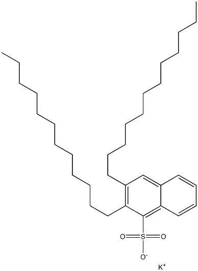 2,3-Didodecyl-1-naphthalenesulfonic acid potassium salt Structure