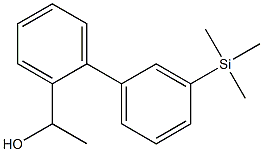 1-(3'-Trimethylsilylbiphenyl-2-yl)ethanol,,结构式