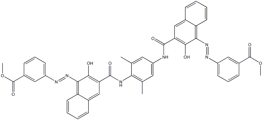 1,4-Bis[1-[[3-(methoxycarbonyl)phenyl]azo]-2-hydroxy-3-naphthoylamino]-2,6-dimethylbenzene